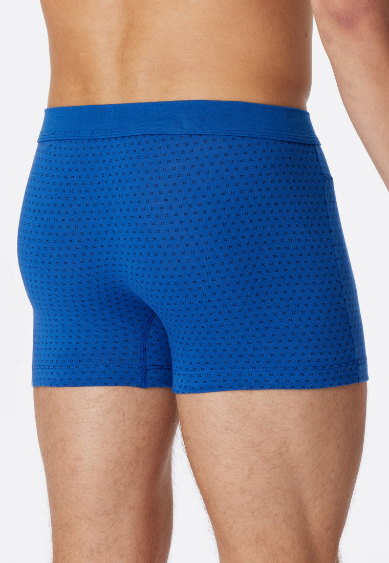 Short biologisch katoen gedessineerd indigo - Comfort Fit