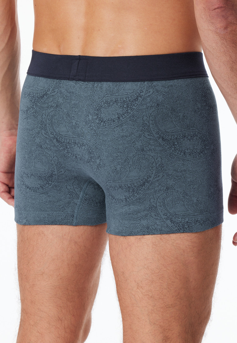 Short Paisley nachtblauw - Fine Interlock