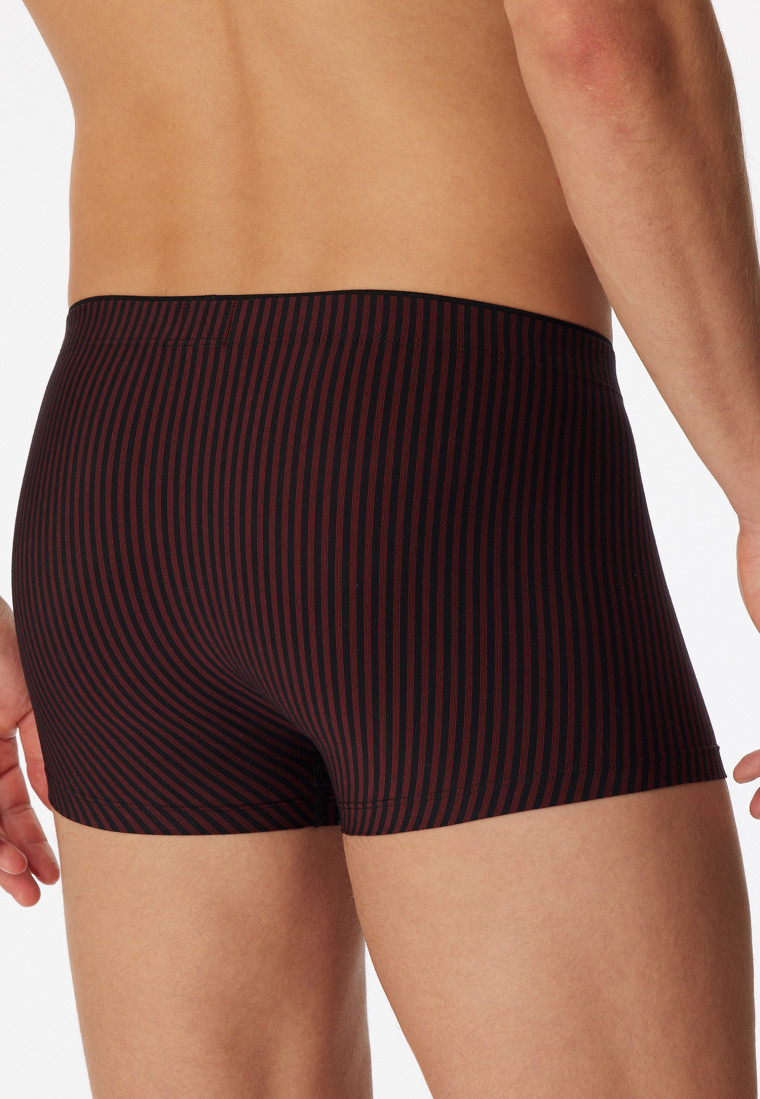 Boxer briefs red-black striped - Long Life Soft