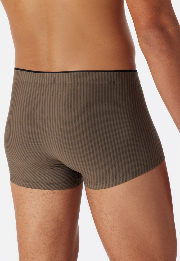 Boxer a righe in tonalità tortora - Long Life Soft