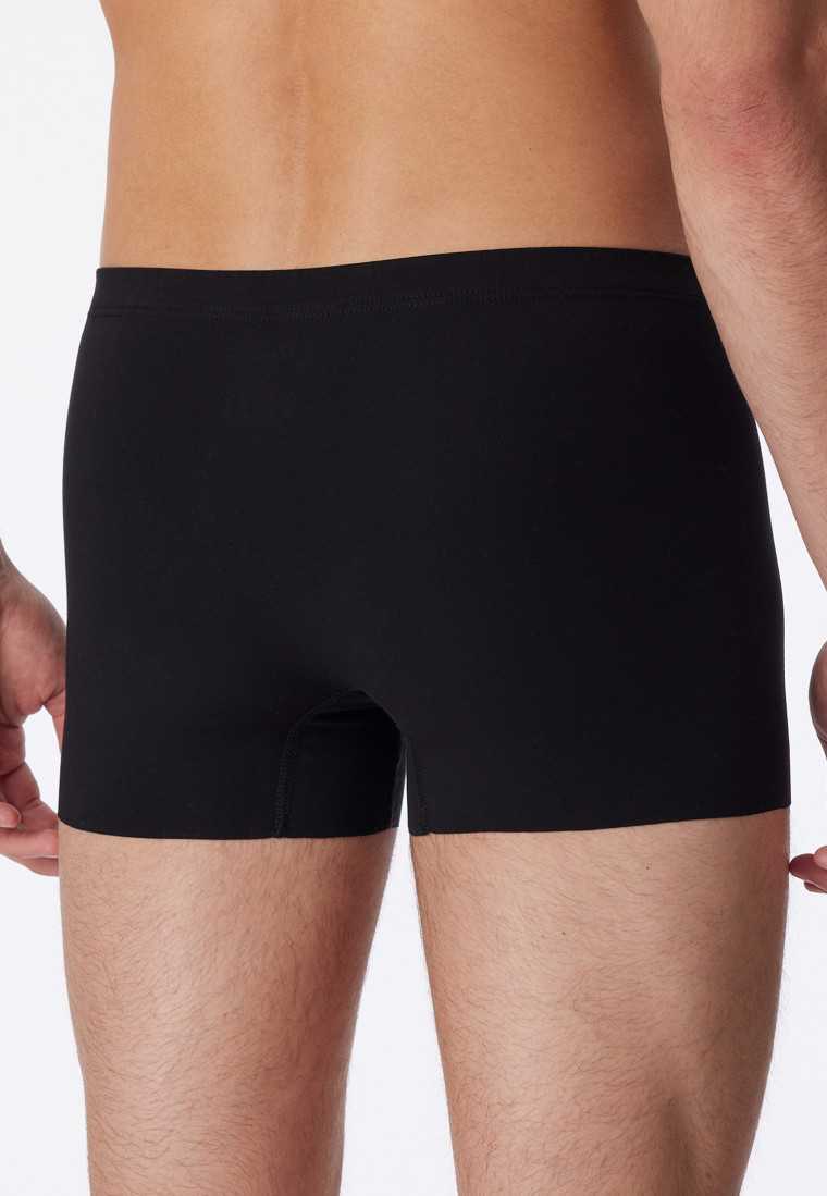 Pantaloncini interlock senza cuciture di colore nero - Laser Cut