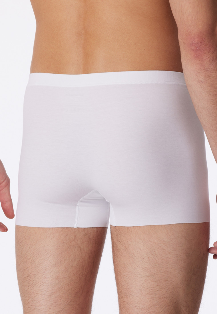 Pantaloncini interlock di colore bianco senza cuciture - Laser Cut