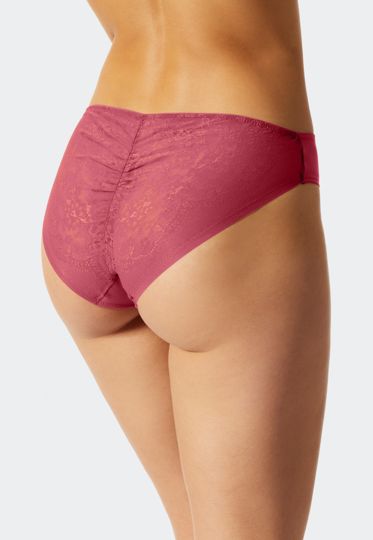 Slip Microfaser Spitze beere - Invisible Lace