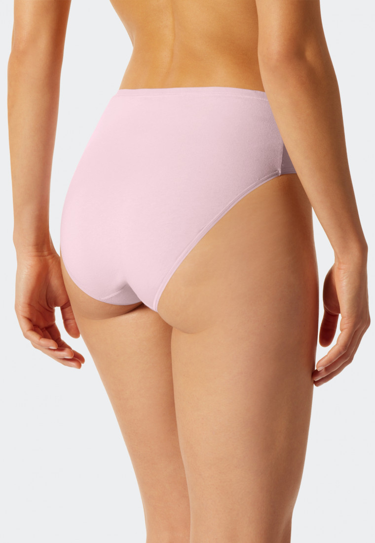 Panty 3-pack organic cotton black / pale pink - 95/5
