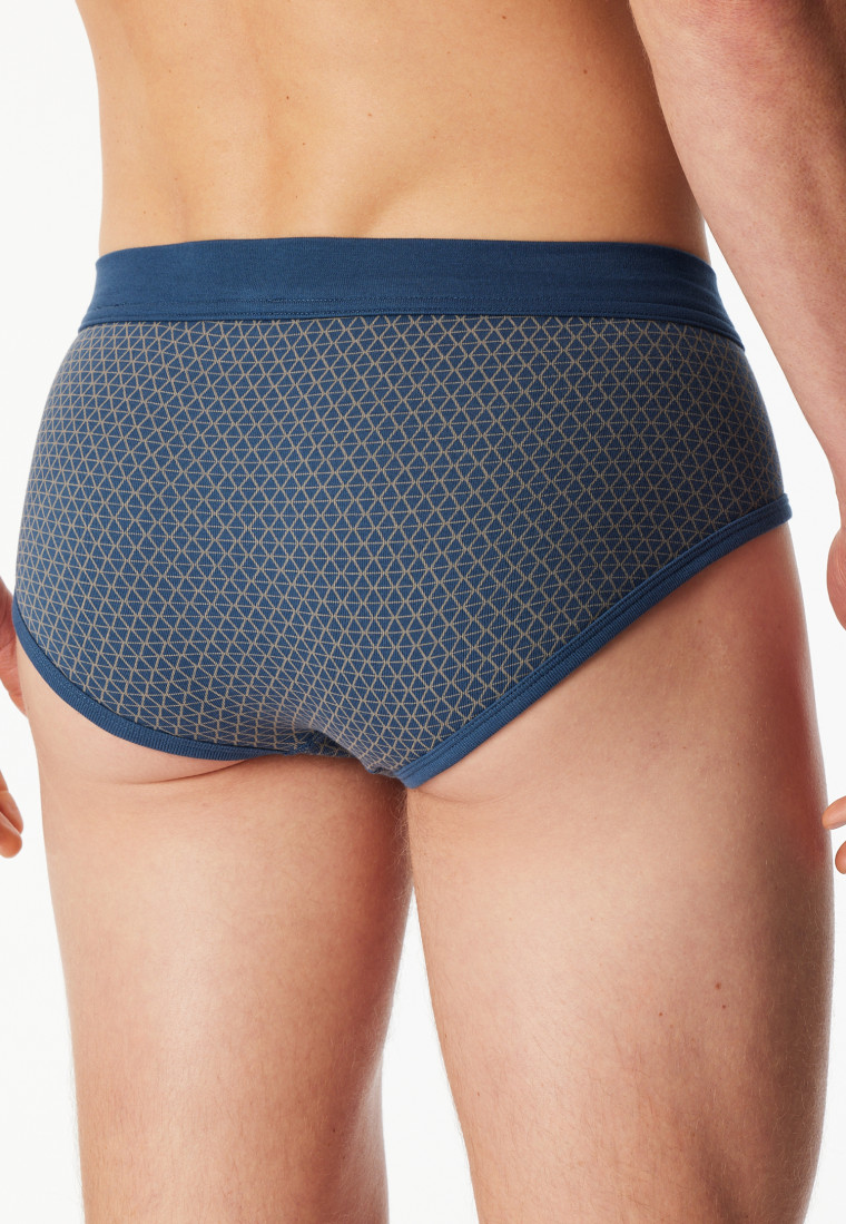 Lot de 2 slips de sport ouverts en côtelé brun-gris imprimé - Original Classics