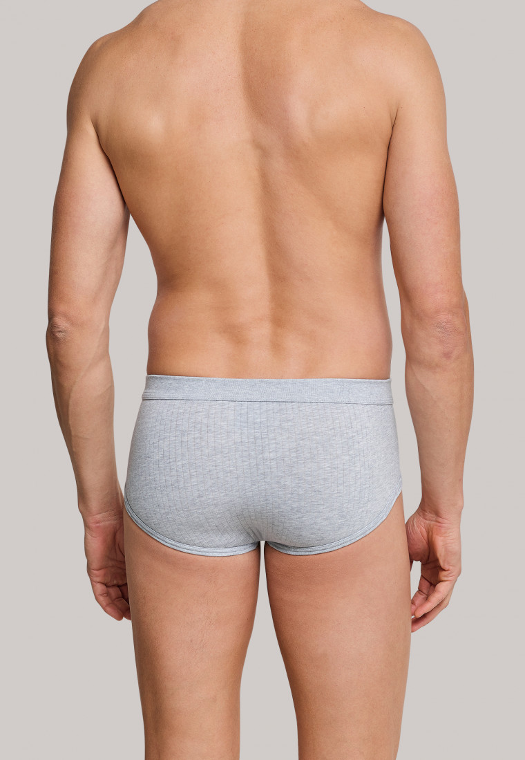 Sports brief with fly 2 pack flecked with gray-Authentic