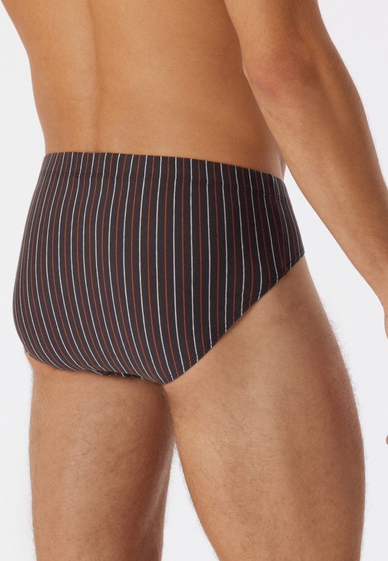 Slip supermini coton bio rayures multicolore  95/5