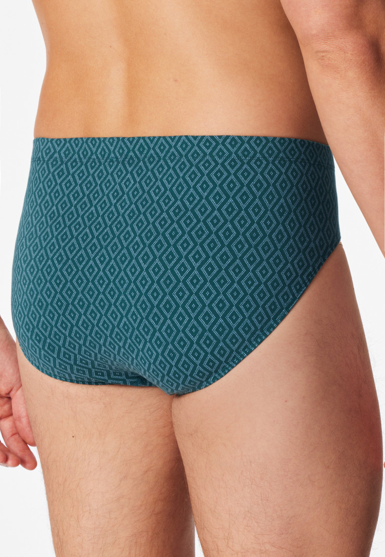 Supermini slip groen patroon - 95/5