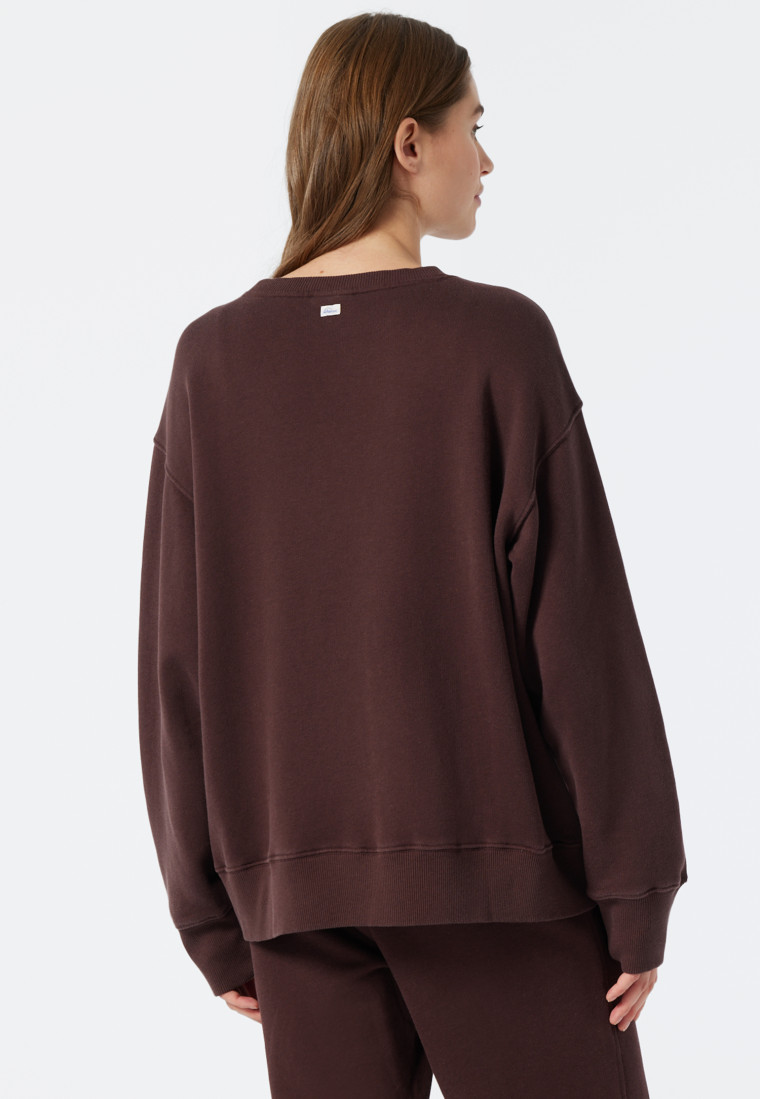 Trui lange mouwen aubergine - Revival Lena