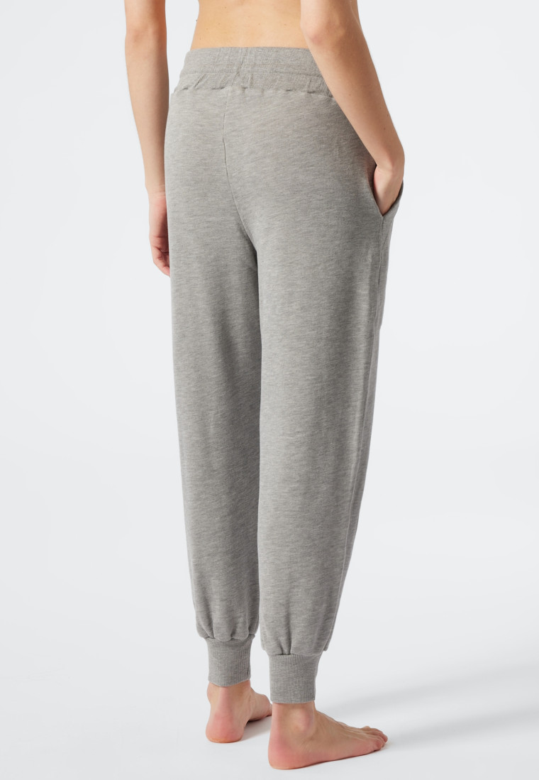 Pantaloni lunghi della tuta di colore grigio screziato - Revival Lena