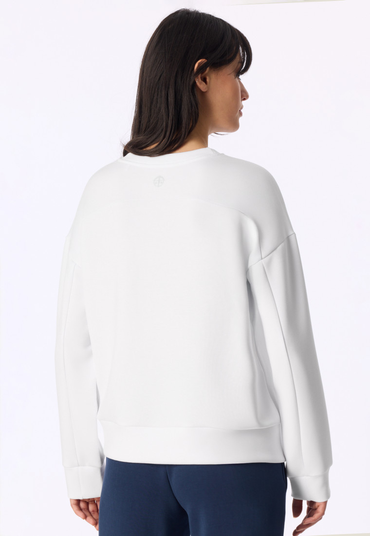 Doubleface sweatshirt wit - Mix+ Relax