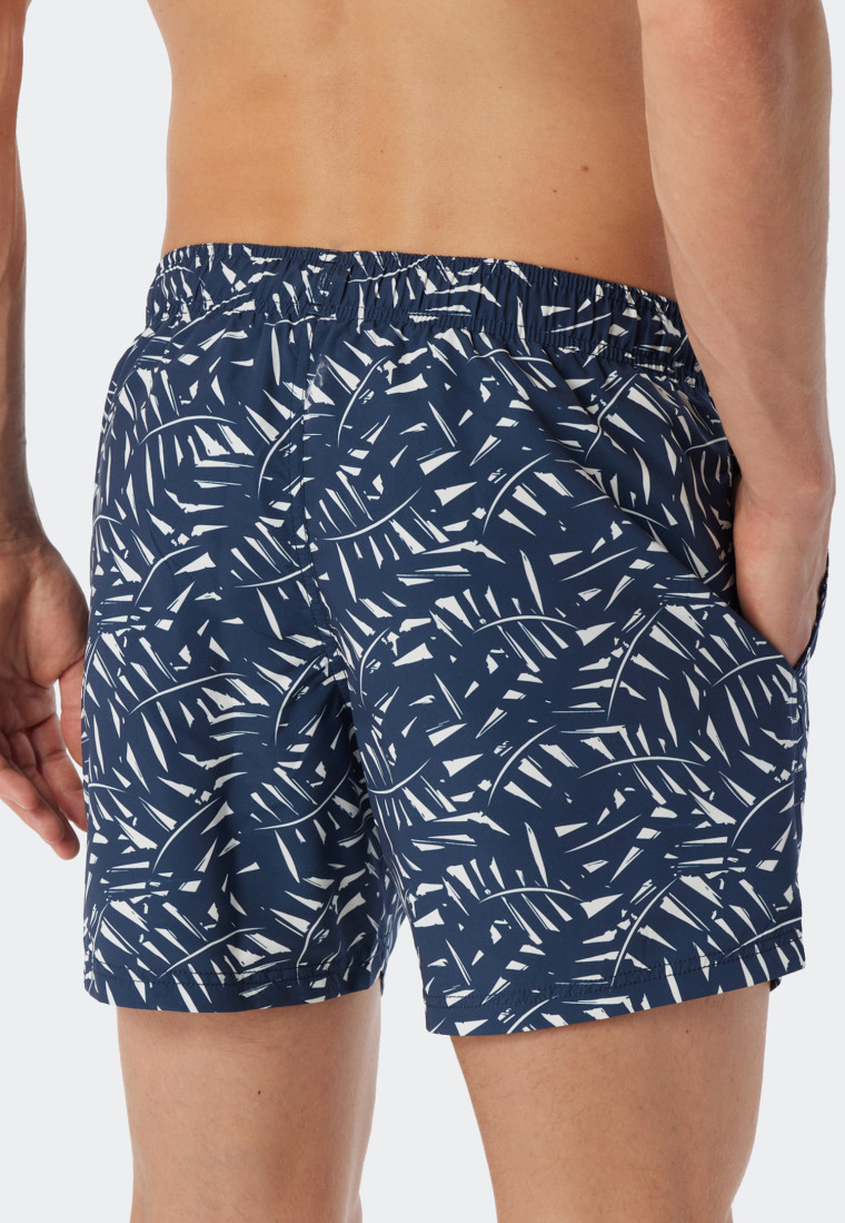 Swimshorts dunkelblau gemustert - Wave Nature