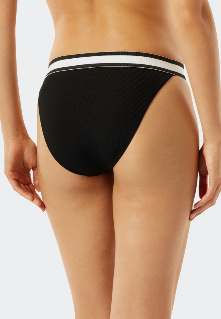 Tai bikini bottoms lined elastic waistband black - California Dream