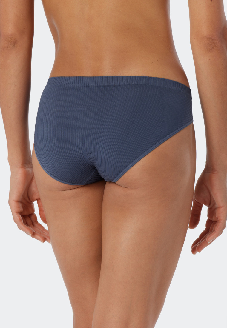 Tai-Slip Ripp-Optik blau - Seamless Recycled Rib