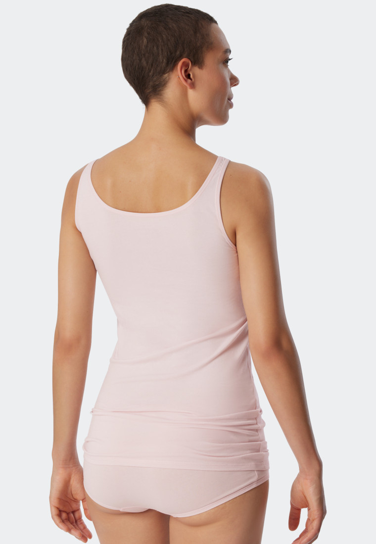 Top 2er-Pack Organic Cotton dunkelblau/zartrosa - 95/5 Organic