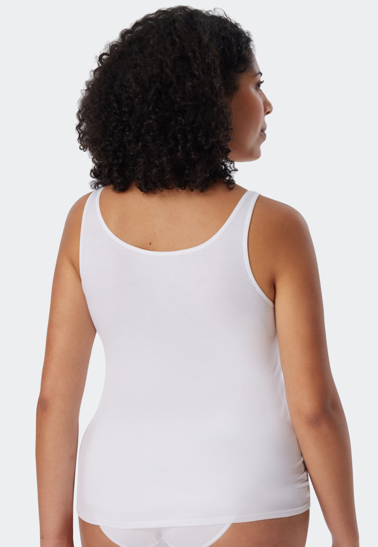 Top 2-pack organic cotton white - 95/5