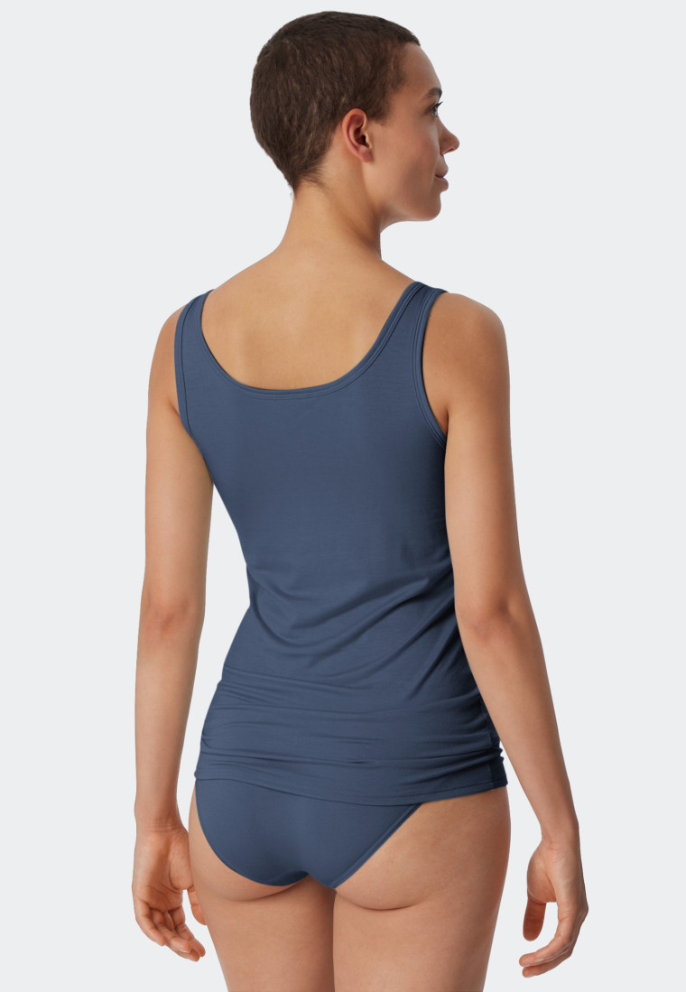 Trägertops 2er-Pack sand/blau - Modal Essentials