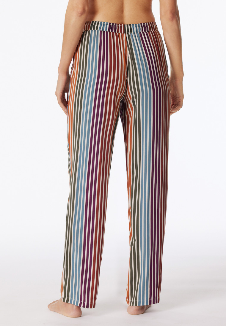 Woven pants long viscose stripes multicolored - Mix & Relax