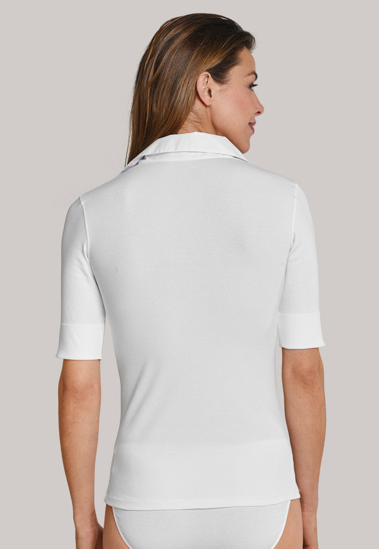 White "Fräuleinwunder" t-shirt of double rib