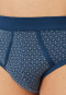 Sports briefs 2-pack fine rib fly indigo patterned - Original Classics