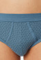 Sports briefs 2-pack fine rib atlantic blue patterned - Original Classics