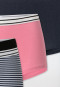 Shorts, set van 3 donkerblauw/roze/gestreept - 95/5