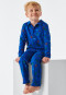 Pyjama jersey véhicules dinosaures bleu roi - Pyjama Story