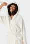 Bathrobe teddy fleece comfort fit off-white - Essentials