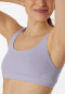 Bustier double rib organic cotton lilac - Pure Rib