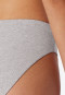 Rio bikini panty double rib organic cotton heather gray - Pure Rib