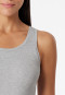 Tank top double rib organic cotton black - Pure Rib