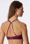 Soft BH bügellos Racerback pflaume - Modal & Lace