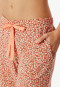 Loungehose 3/4-lang Modal Blumenprint pfirsich - Mix+Relax