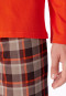 Schlafanzug lang kariert praline - Casual Essentials