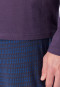 Lange pyjama in auberginekleur met patroon - Casual Essentials