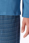 Pigiama lungo con fantasia color acquamarina - Casual Essentials