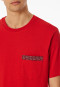 Short pyjamas Organic Cotton checks chilli red - Comfort Nightwear
