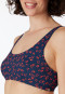 Bikini bustier top removable pads multicolor - Aqua Mix & Match