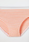 Slip Doppelripp Ringel apricot - Double Rib