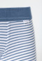 Shorts double rib stripes denim blue - Double Rib