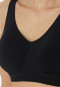 Bustier seamless removable pads black- Classic Seamless