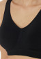 Brassière senza cuciture con imbottiture estraibili nero- Classic Seamless