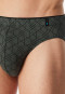 Supermini Slip gemustert dunkelgrün - Long Life Soft