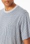 Short pyjamas with silver patterned chest pocket - Comfort Essentials