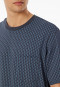 Short pyjamas with graphite patterned chest pocket - Comfort Essentials