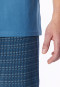 Schlafanzug kurz aqua gemustert - Casual Essentials