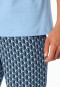 Schlafanzug kurz pacific blue gemustert - Casual Essentials