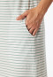 Sleepshirt kurzarm Streifen jade - Casual Essentials