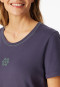 Sleepshirt kurzarm Schneeflocke indigo - Casual Essentials