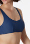 Bikini brassière con imbottiture estraibili blu - Aqua Mix & Match